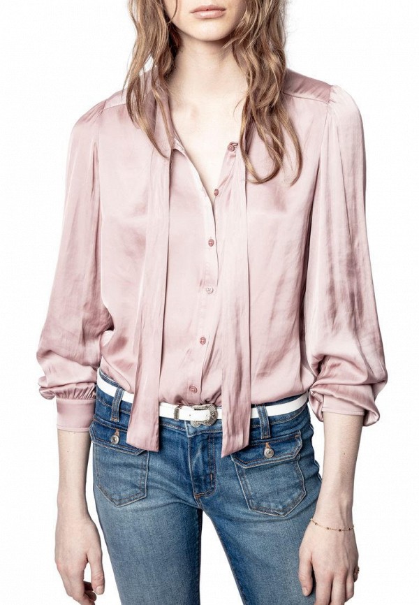

Блуза Zadig & Voltaire, Розовый, TAOS SATIN