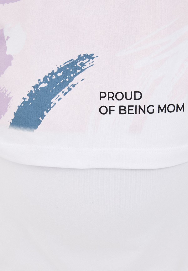 Футболка Proud Mom цвет белый  Фото 3