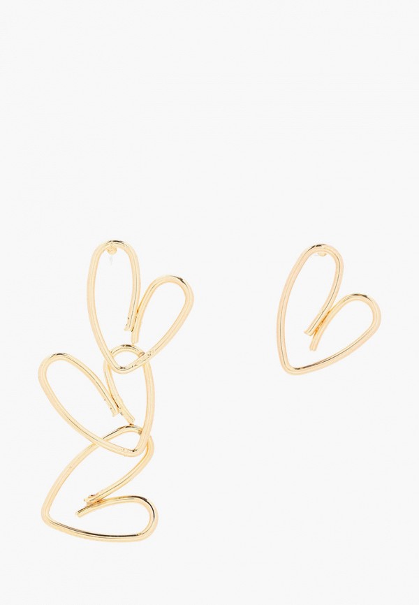 

Серьги Hatparad, Золотой, HEARTS