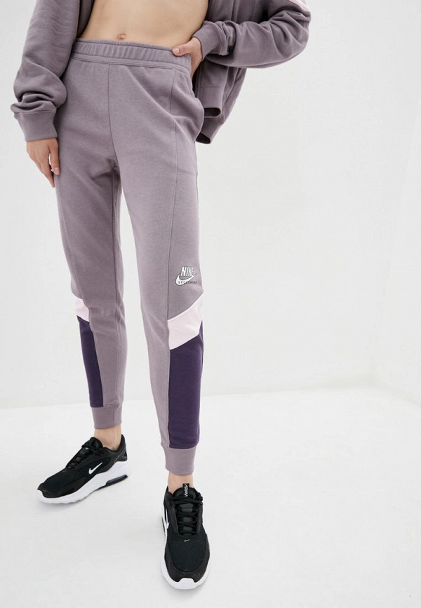 

Брюки спортивные Nike, Фиолетовый, W NSW MLNM ESSNTL FLC MR JGGR
