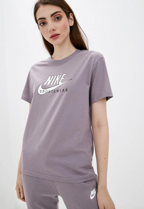 

Футболка Nike, Фиолетовый, W NSW HERITAGE SS TOP HBR