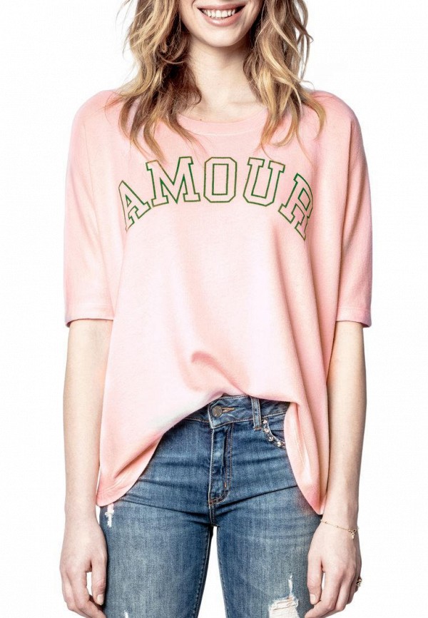 

Футболка Zadig & Voltaire, Розовый, Zadig & Voltaire MP002XW06TMY