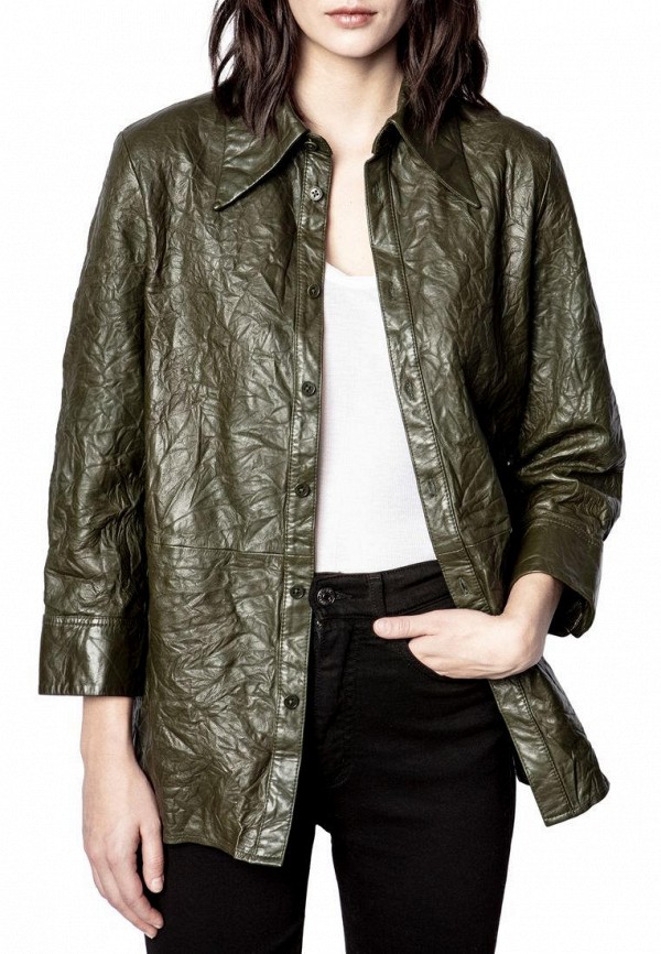 

Рубашка Zadig & Voltaire, Хаки, TRIS CUIR
