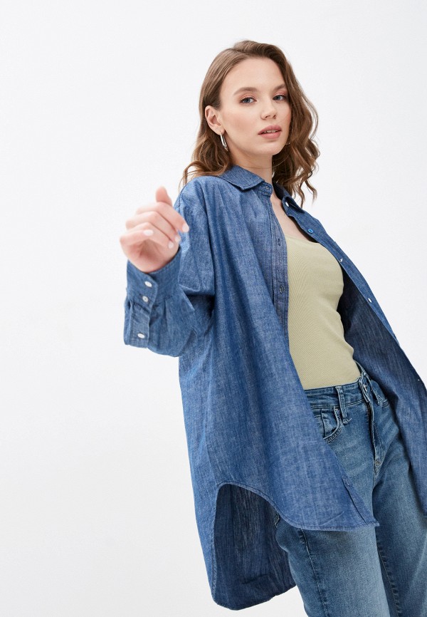 

Рубашка джинсовая Mavi, Синий, SHIRT LONG SLEEVES