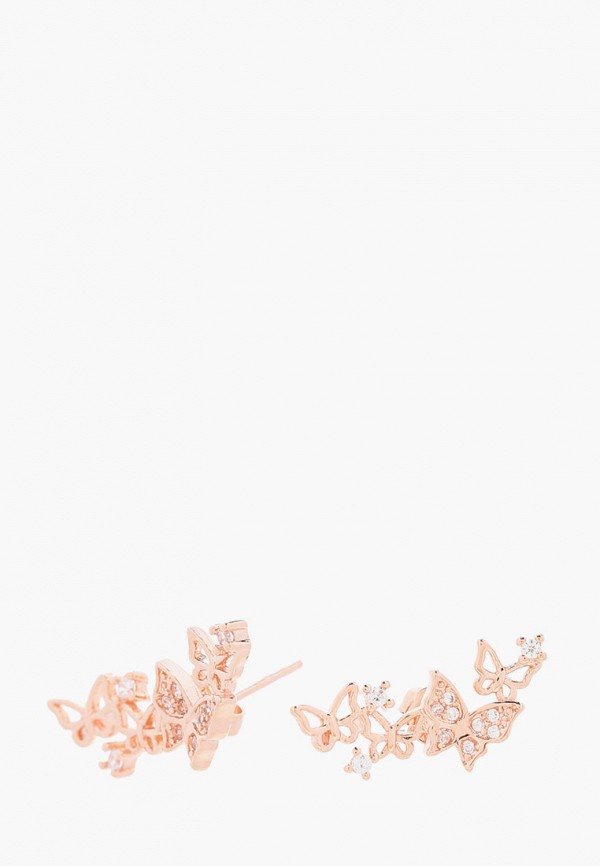 

Серьги Shine&Beauty, Золотой, с покрытием золотом 585 пробы