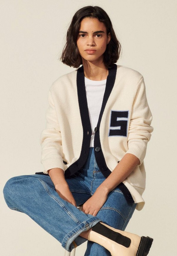 

Кардиган Sandro, Бежевый