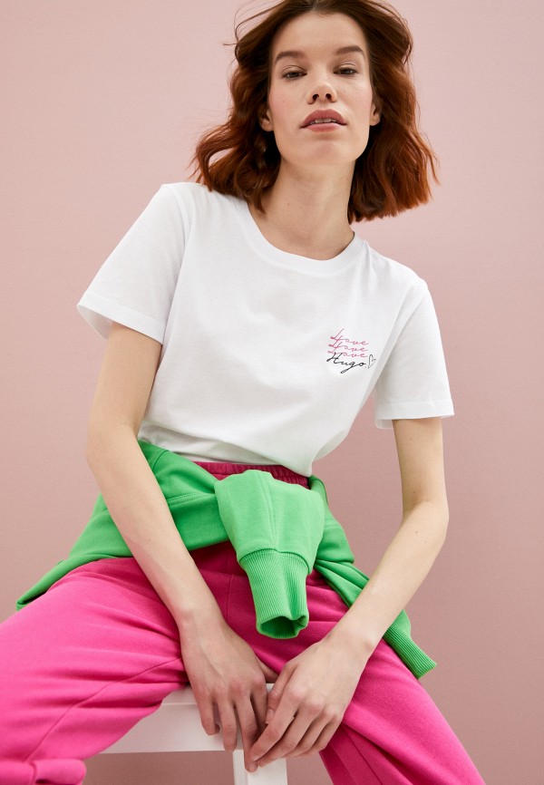 

Футболка Hugo, Белый, The Regular Tee 4