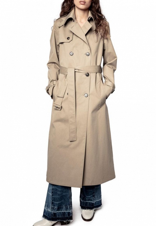 

Плащ Zadig & Voltaire, Бежевый, LA PARISIE