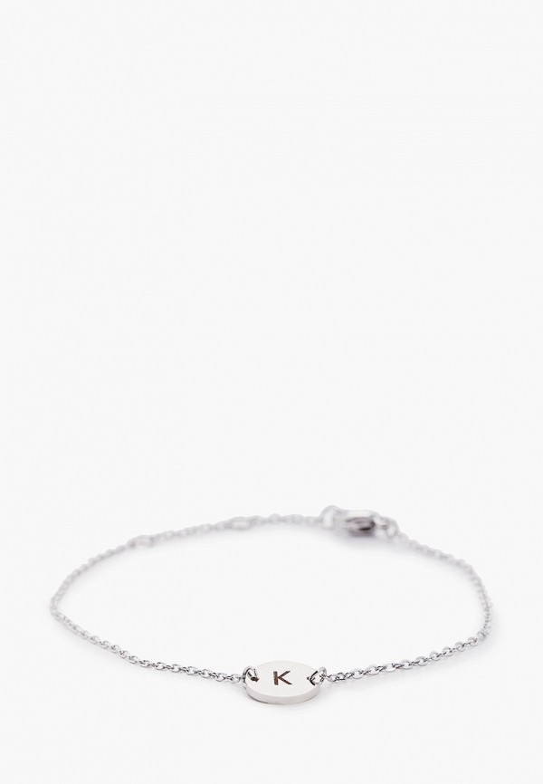 

Браслет WOW Miami, Серебряный, АЛФАВИТ, "K", 15-18 см
