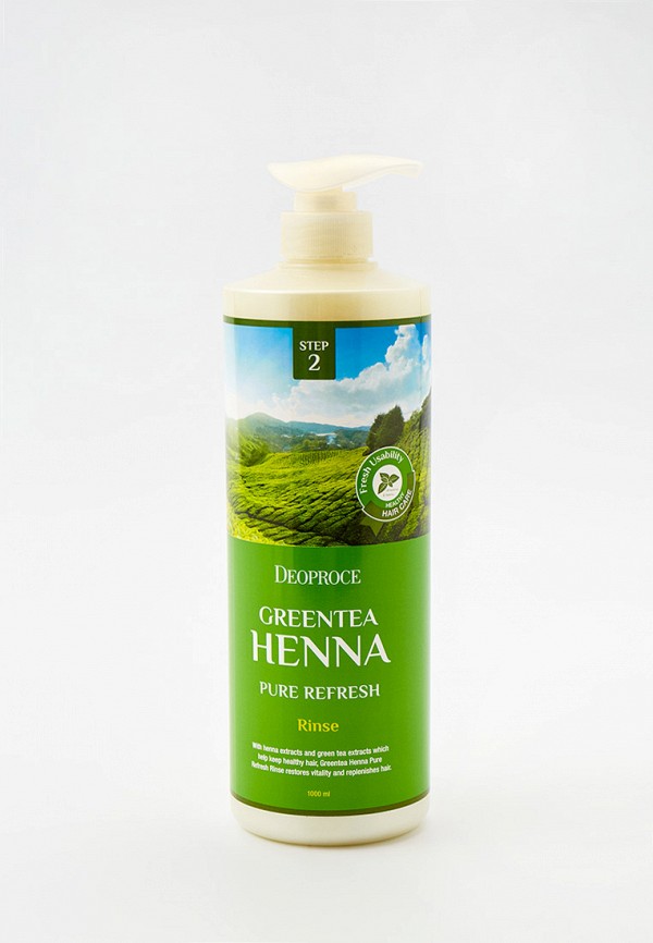 

Бальзам для волос Deoproce, Прозрачный, HENNA PURE REFRESH, 1000 мл