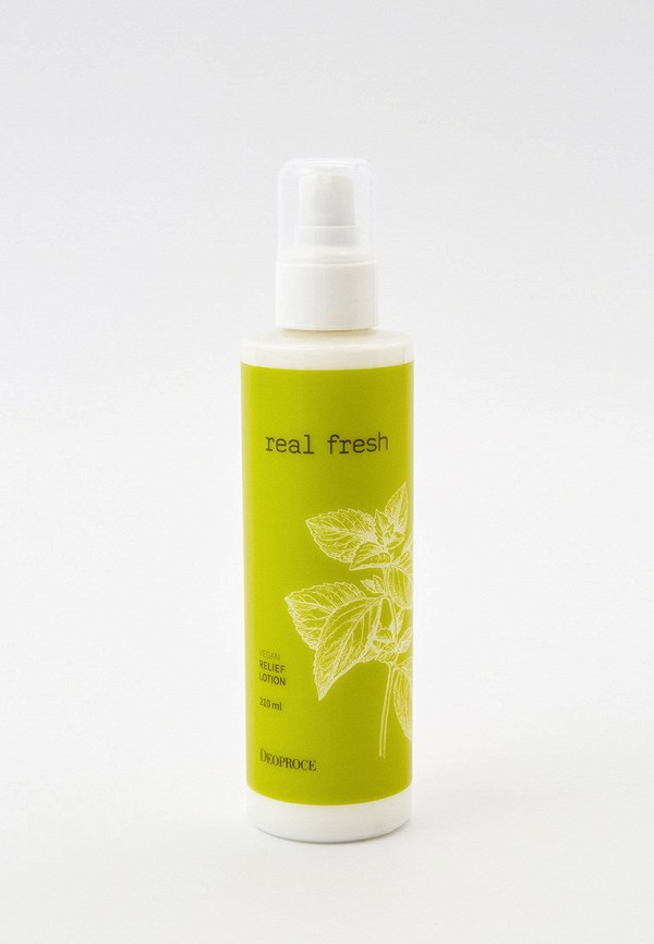 Лосьон для лица Deoproce Real Fresh Vegan Relief Lotion, 210 мл набор косметики для лица увлажняющий deoproce real fresh vegan mini kit 80 мл