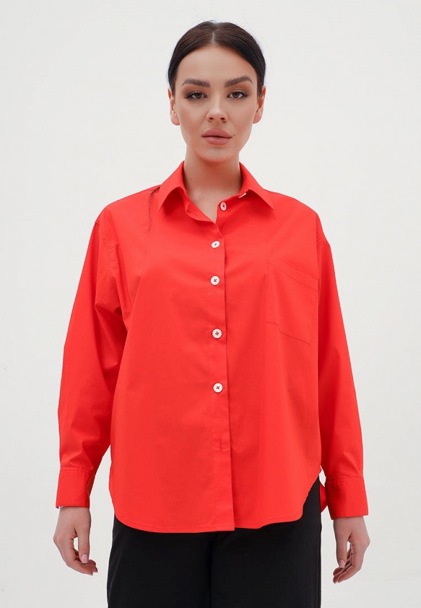 

Рубашка Veronika Bulgakova, Красный, Аверно Oversized