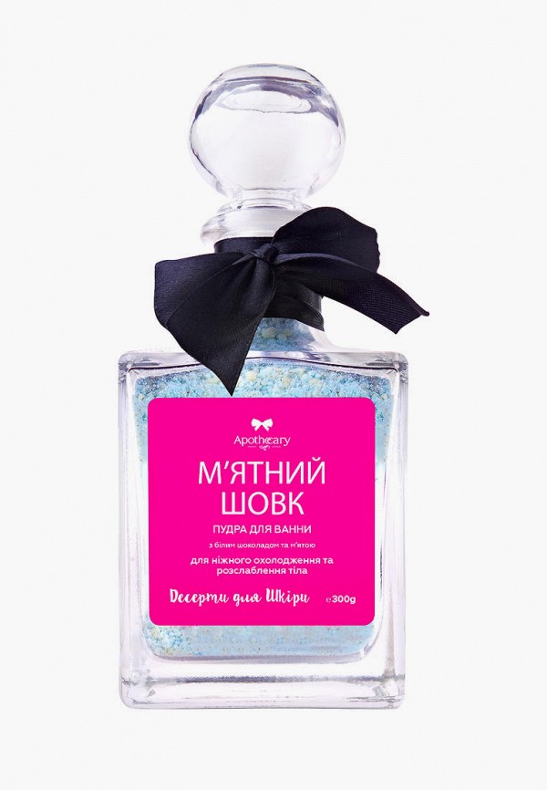 

Пудра для ванны Apothecary Skin Desserts, Голубой, М'ятний шовк 300 г