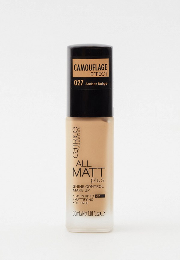 

Тональное средство Catrice, Бежевый, ALL MATT PLUS SHINE CONTROL MAKE UP, тон 027 Amber Beige, 30 мл