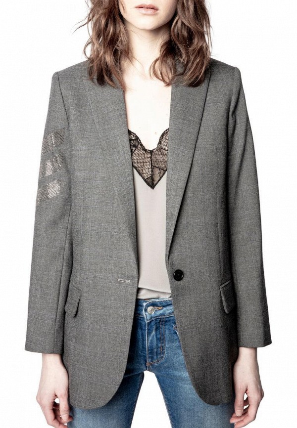 

Пиджак Zadig & Voltaire, Серый, Zadig & Voltaire MP002XW0703H