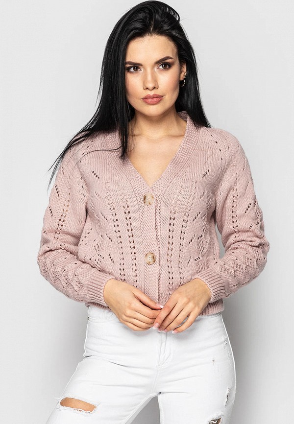 

Кардиган Larionoff, Розовый, Ajour