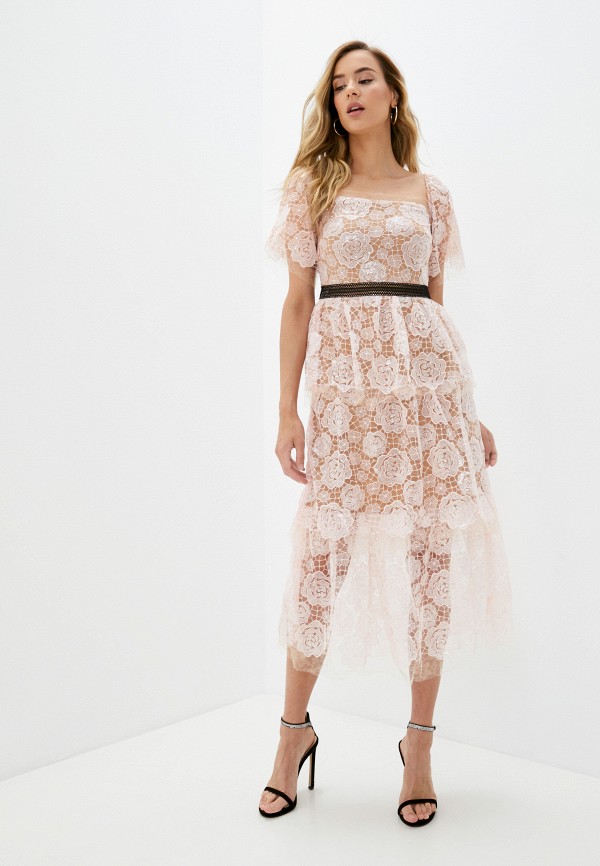 

Платье Rich & Naked, Розовый, Shannon midi dress