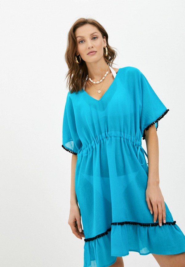 

Туника пляжная Calzedonia, Голубой, Calzedonia MP002XW074DH