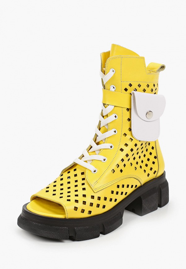 Ботинки Stivalli цвет желтый  Фото 2