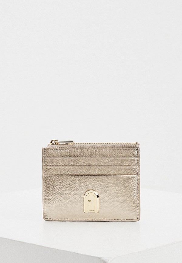 

Кредитница Furla, Золотой, FURLA 1927 S CARD CASE W/ZIP