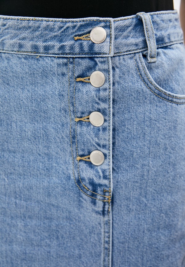 Юбка джинсовая Lusio цвет голубой  Фото 4