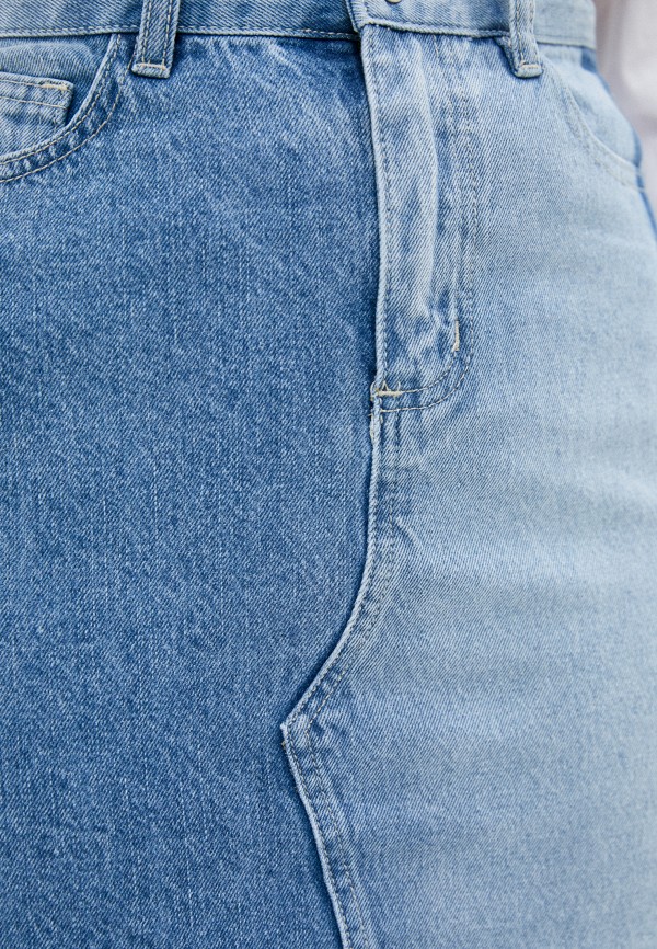 Юбка джинсовая Savage цвет голубой  Фото 4