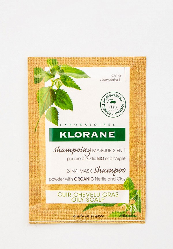 

Шампунь Klorane, Прозрачный, порошковый "2 в 1", 8х3 г