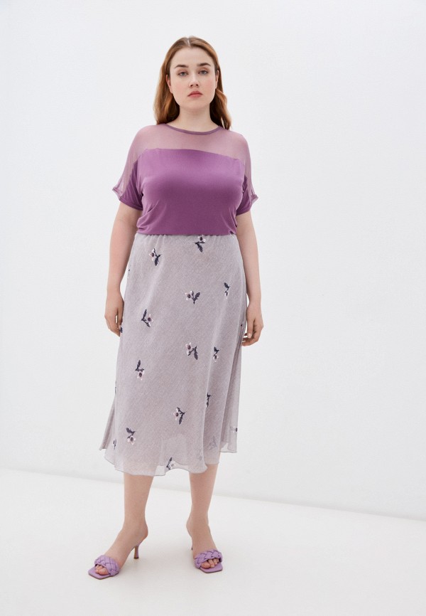 Блуза Sparada фиолетовый, размер 68, фото 2