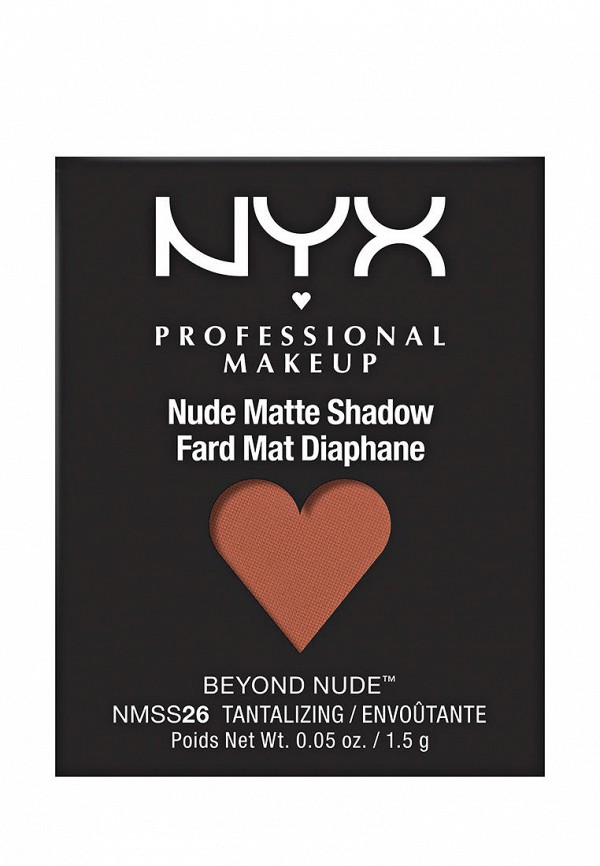 

Тени для век Nyx Professional Makeup, Розовый, МАТОВЫЕ NUDE MATTE SHADOW SINGLES - TANTILIZING, 1.5 г