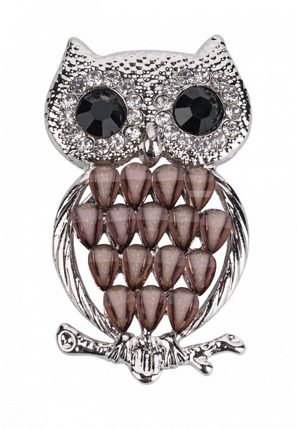 

Брошь Sherl, Коричневый;серебряный, Sherl MP002XW07G5P