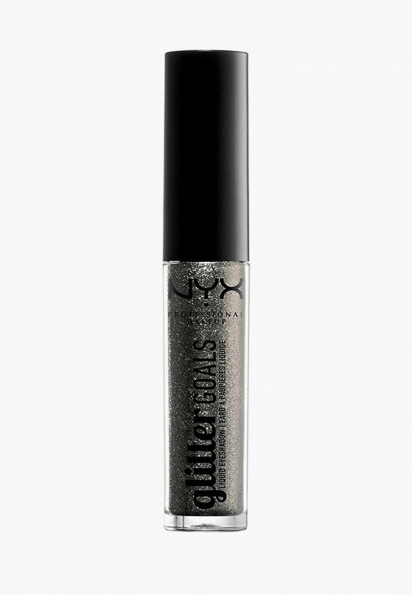 

Тени для век Nyx Professional Makeup, Серебряный, GLITTER GOALS, 3.5 мл
