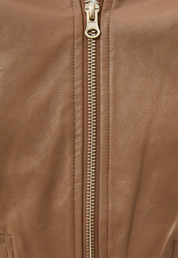 Куртка кожаная Love Republic цвет коричневый  Фото 5