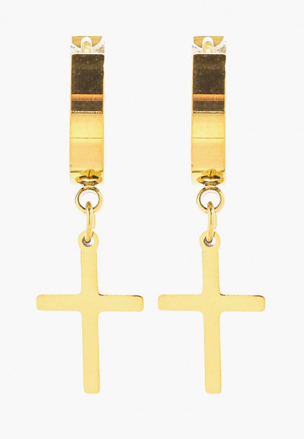

Серьги Hatparad, Золотой, SMALL CROSS