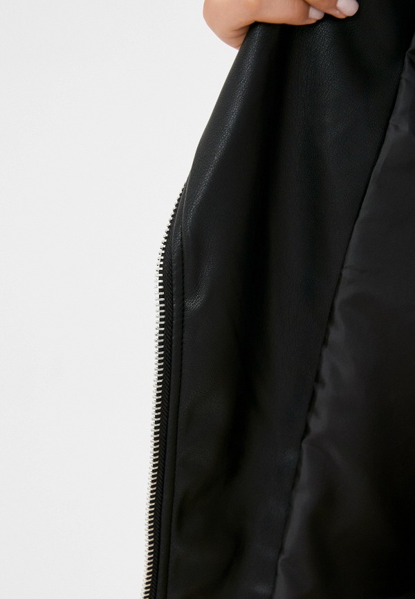 Куртка кожаная Befree цвет черный  Фото 4