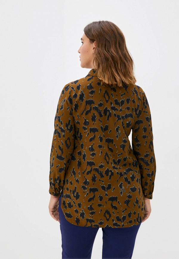 Блуза Smith's brand цвет коричневый  Фото 3