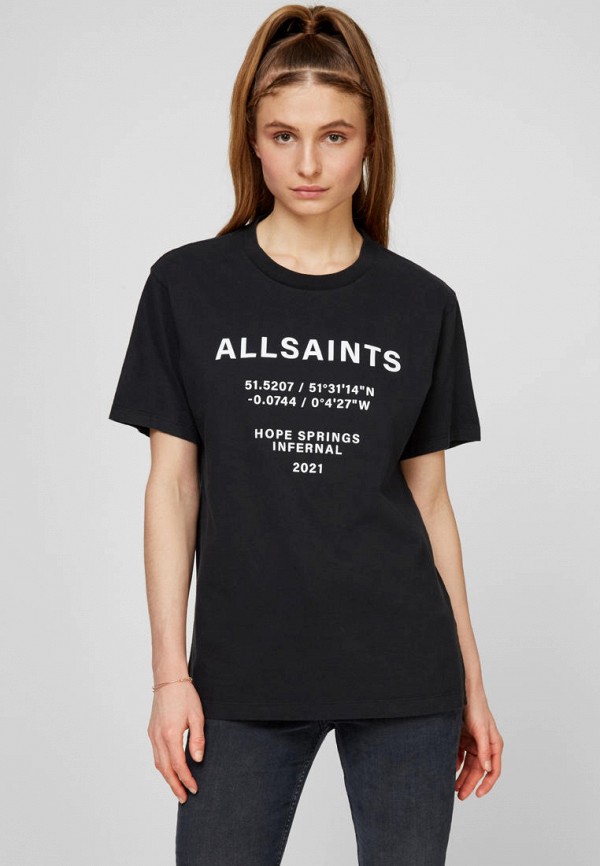 

Футболка AllSaints, Черный, CO-ORDINATES BF