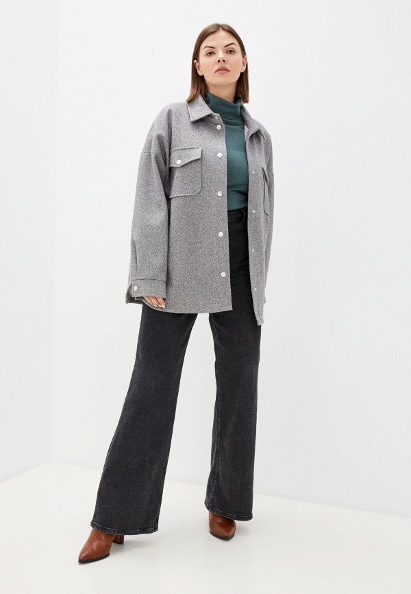 

Полупальто Modress, Серый, Overshirt