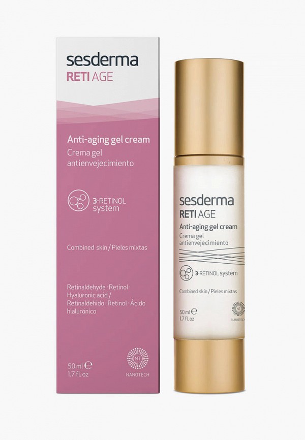 

Крем для лица Sesderma, Розовый, гель антивозрастной RETI AGE, 50 мл