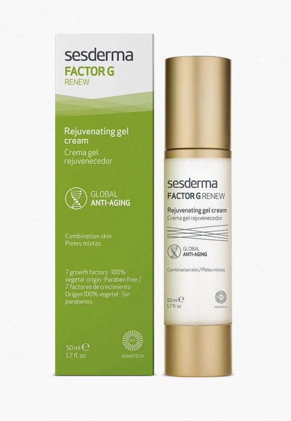 

Крем для лица Sesderma, Белый, гель омолаживающий FACTOR G RENEW, 50 мл