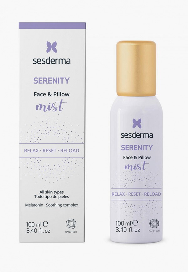 

Спрей для лица Sesderma, Прозрачный, ночной SERENITY, 100 мл