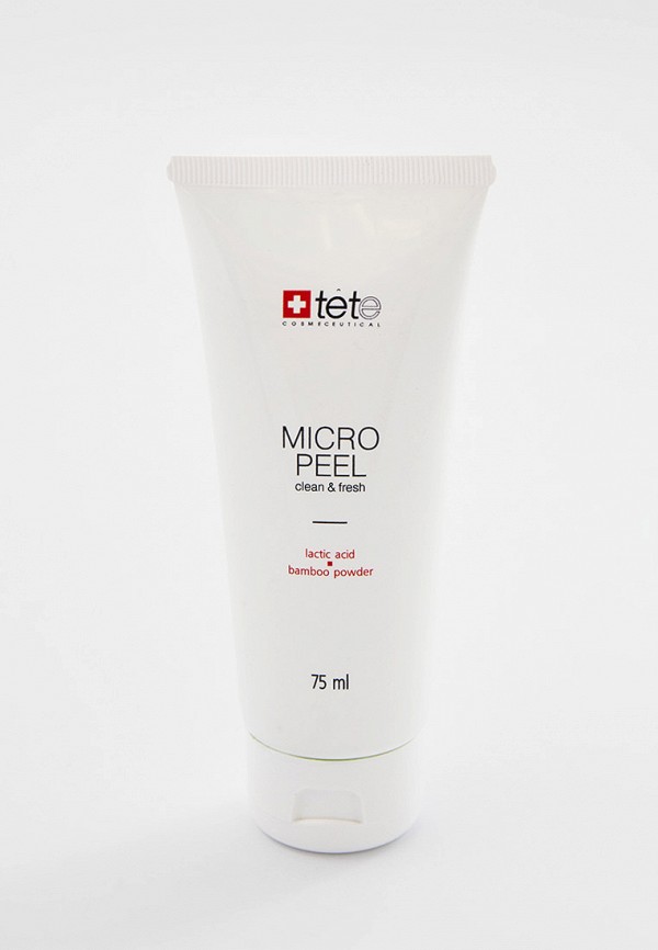 

Маска для лица TETe Cosmeceutical, Прозрачный, с молочной и гликолевой кислотами и бамбуковой пудрой Micro Peel, 75 мл