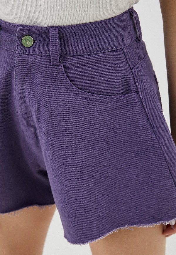 Шорты джинсовые Fadjo цвет фиолетовый  Фото 4