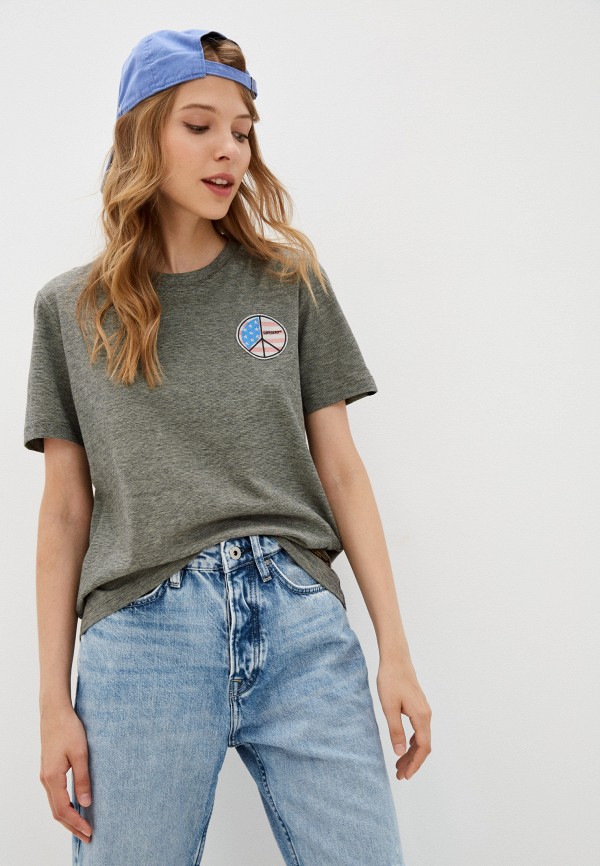 

Футболка Superdry, Серый, MILITARY NARRATIVE TEE