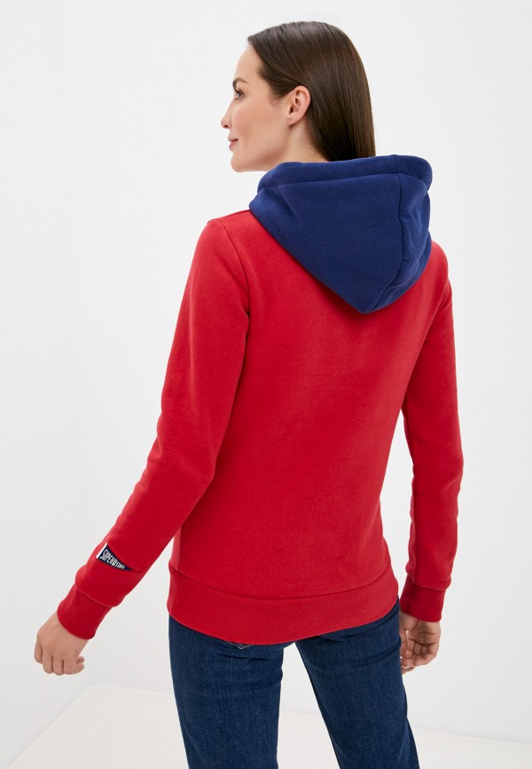 

Худи Superdry, Красный, VINTAGE COLOUR BLOCK HOOD