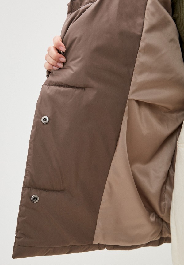 Куртка утепленная Vera Nicco цвет коричневый  Фото 4