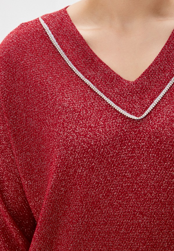 Пуловер Silver String цвет красный  Фото 4