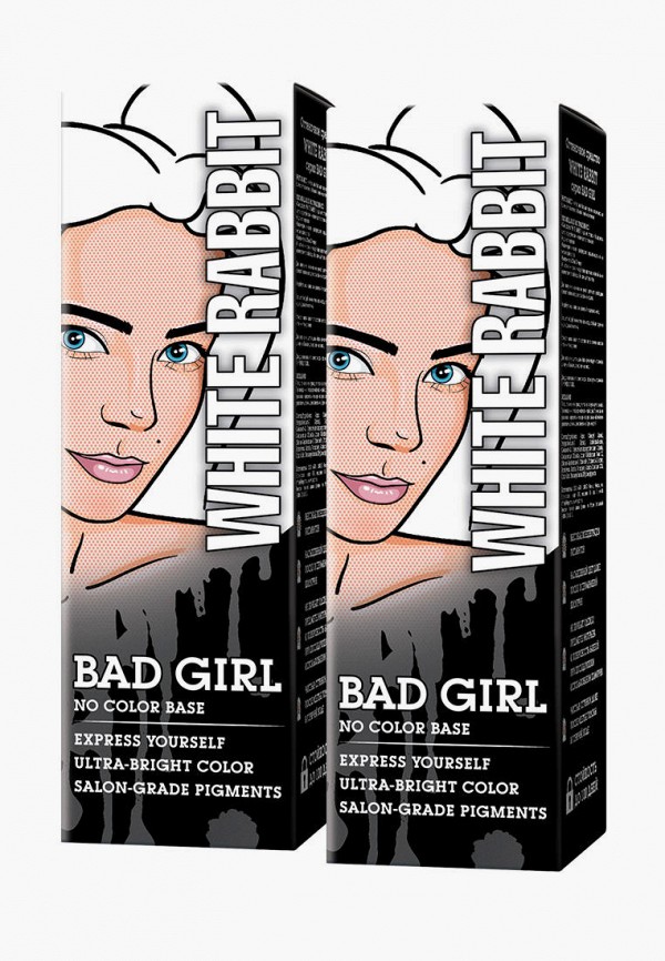 

Краска для волос Bad Girl, Белый, бесцветная база White rabbit (Бесцветный), 150 мл х 2 шт.