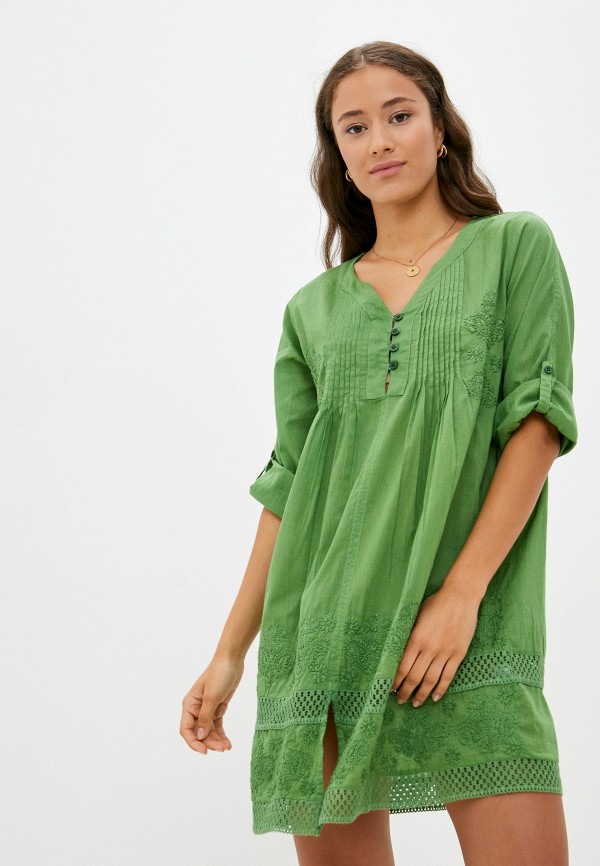 Платье Naemy Beach цвет зеленый 