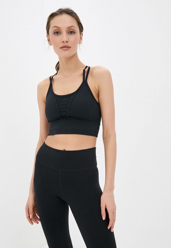 

Топ спортивный Nike, Черный, W NK DRY CRP LACING TOP LUX
