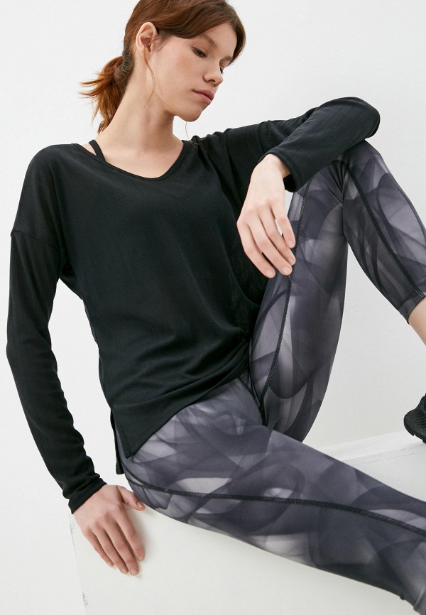 

Лонгслив спортивный Nike, Черный, W NY POINTELLE L/S TOP